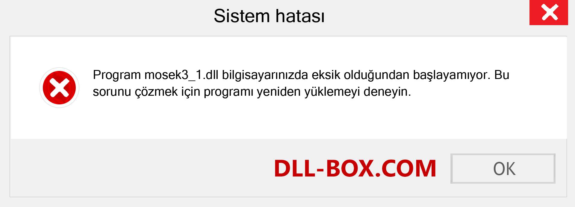 mosek3_1.dll dosyası eksik mi? Windows 7, 8, 10 için İndirin - Windows'ta mosek3_1 dll Eksik Hatasını Düzeltin, fotoğraflar, resimler